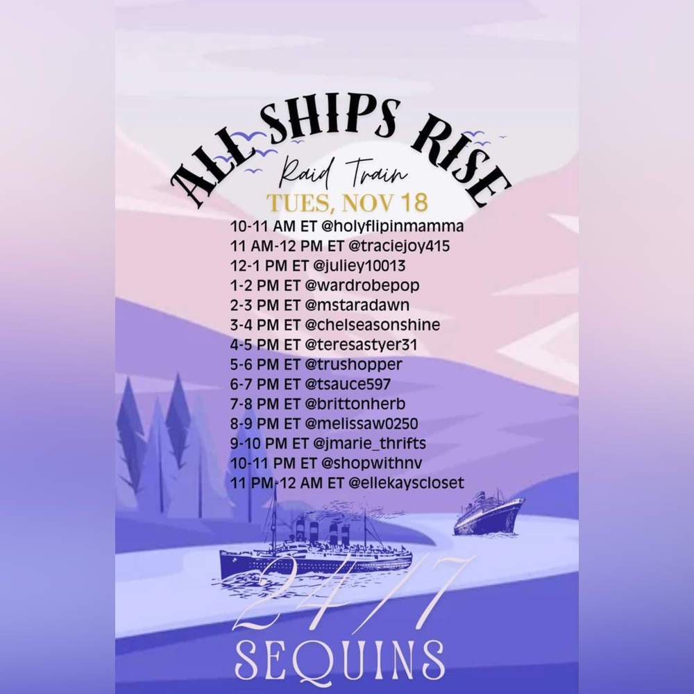 Unlisted Secret Sequins Cargo! Seaworthy Finds